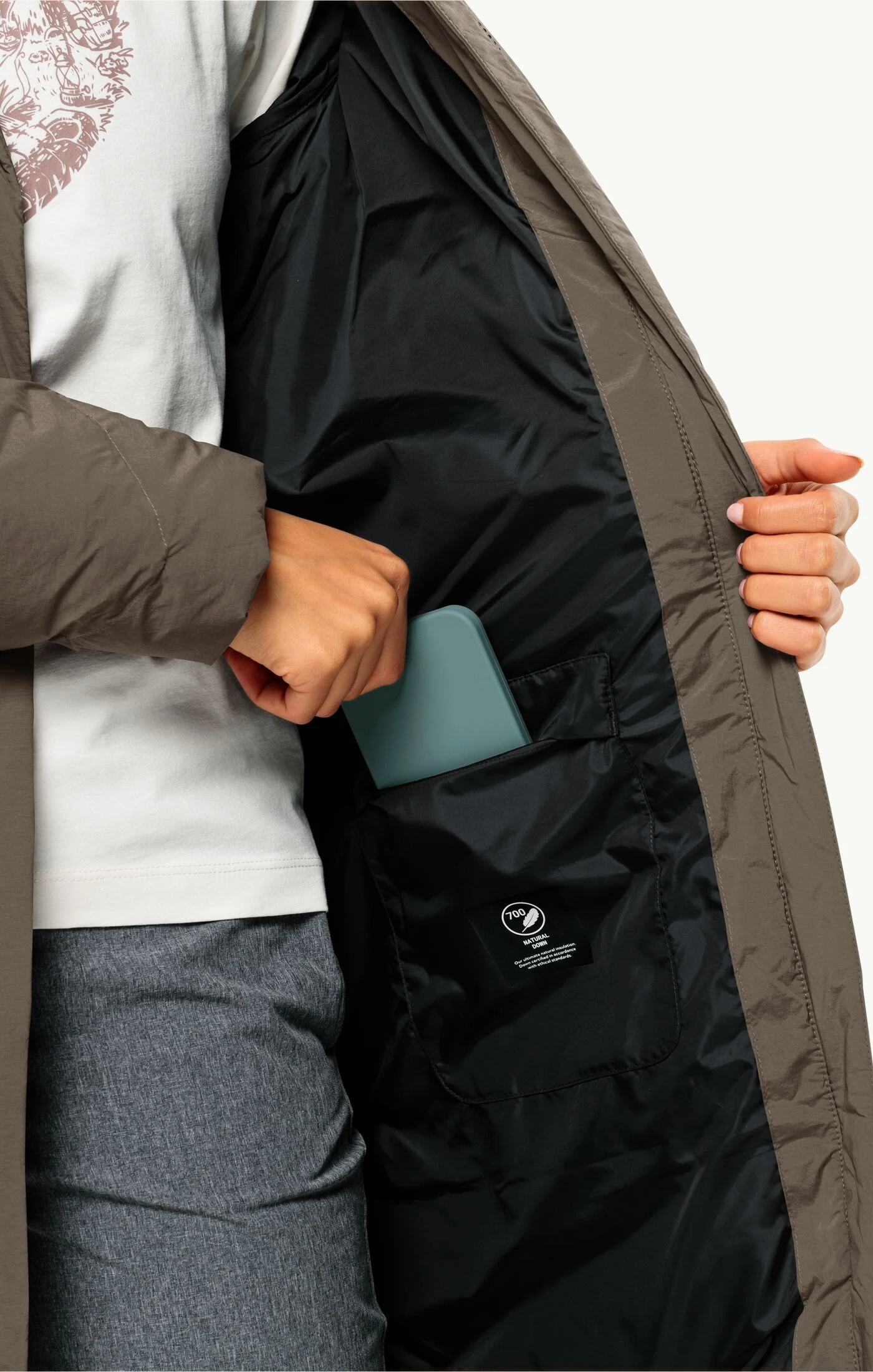 Damen Marienplatz Coat Daunenmantel - Jack Wolfskin – Bild 5